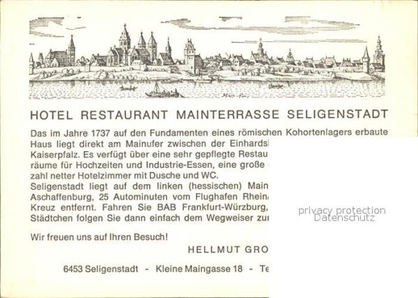 Seligenstadt Hessen Hotel Restaurant Mainterrasse – Bild 2