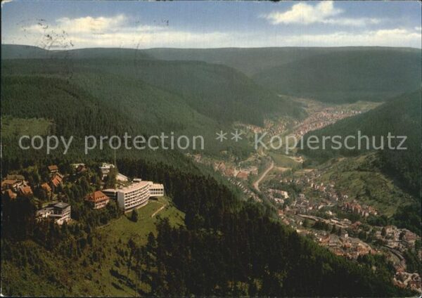 Wildbad Schwarzwald Staatsbad Luftaufnahme