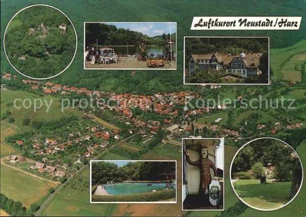 Neustadt Harz Luftaufnahme Burgruine Hohnstein Gondel