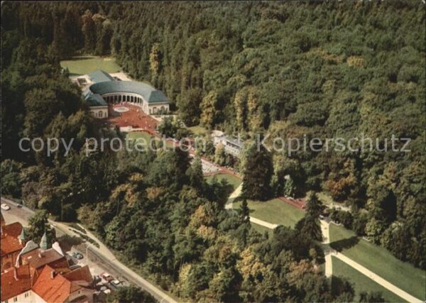 Wildungen Bad Luftaufnahme Weltbad Parkcafe Wandelhal