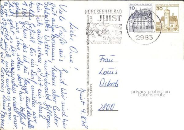 Insel Juist Nordseeheilbad Luftaufnahme – Bild 2