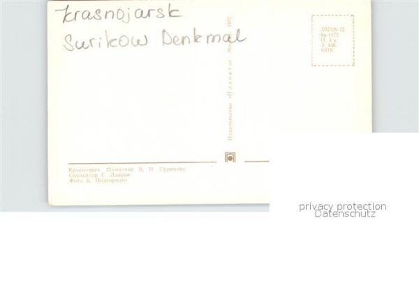 Krasnojarsk Surikow Denkmal Büste – Bild 2