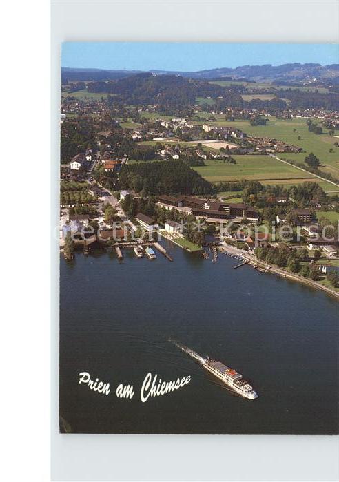 Prien Chiemsee Dampferhafen Fliegeraufnahme