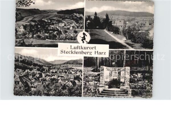 Stecklenberg Panorama Luftkurort Gedenkstein Gedenkt