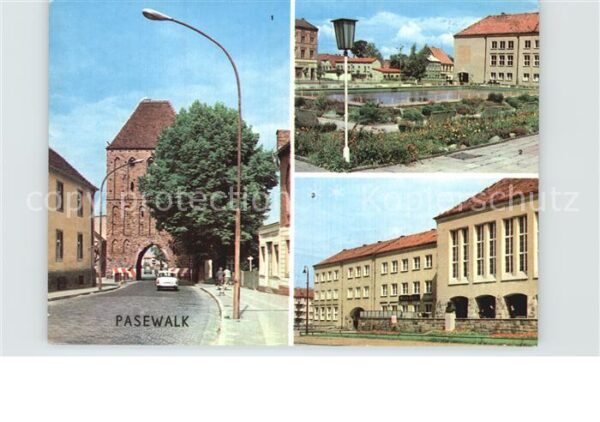 Pasewalk Mecklenburg Vorpommern Prenzlauer Tor Thälmann Platz Rat des K