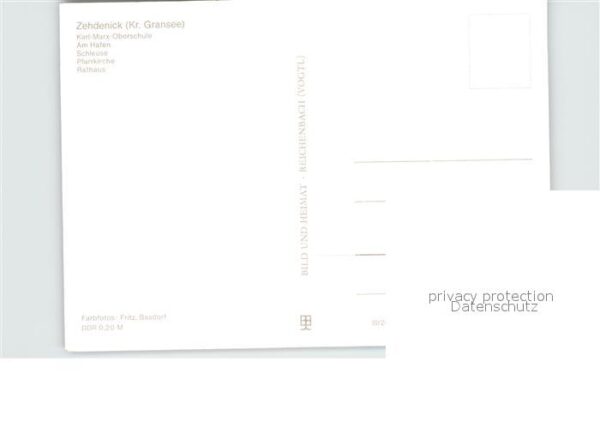 Zehdenick Karl Marx Oberschule Hafen Schleuse Pfa – Bild 2