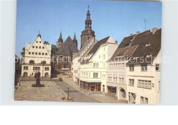 Eisleben Markt Lutherdenkmal Andreaskirche