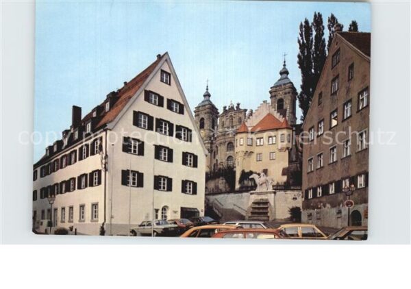 Weingarten Wuerttemberg Münsterplatz mit ehemaligem Hirschen