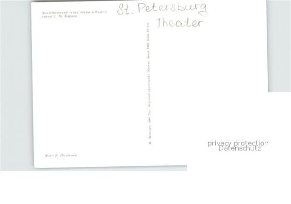 St Petersburg Leningrad Theater – Bild 2