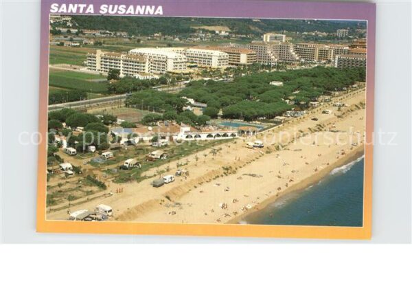 Santa Susanna Costa del Maresme vista aerea