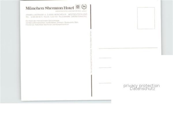 Muenchen Sheraton Hotel Fontäne Nachtaufnahme – Bild 2