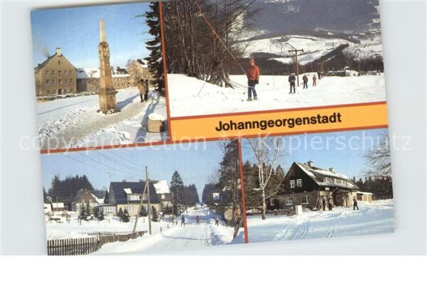 Johanngeorgenstadt Postmeilensäule Skilift OT Steinbach Ga