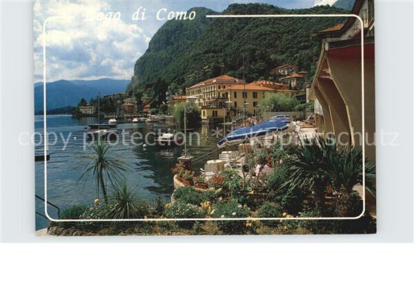 Menaggio Lago di Como Häuserpartie am Ufer des Comersees