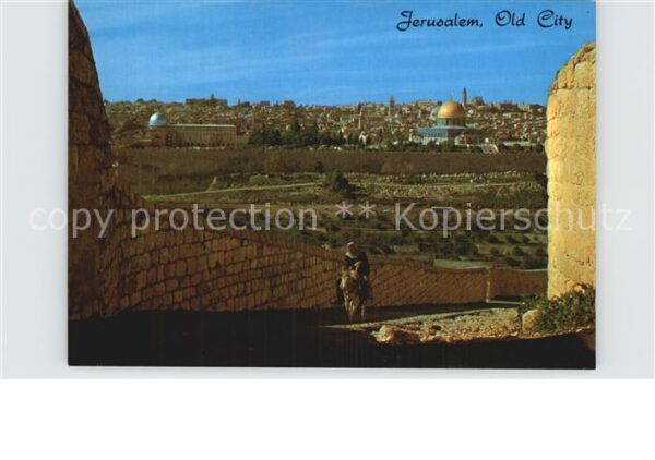 Jerusalem Yerushalayim Old City view from Mount of Olives The