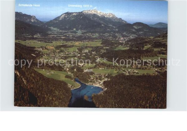 Schoenau Koenigssee Blick zum Untersberg Berchtesgadener Al