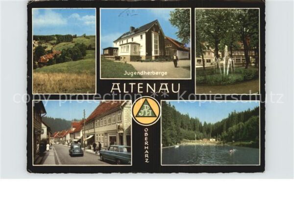 Altenau Harz Jugendherberge Landschaft Strassenparti