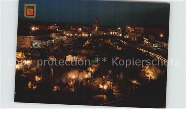 Marrakech Marrakesch Place de Djamaa El Fna la nuit