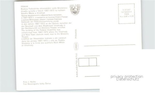 Praha Prahy Prague Gebäude der Föderalversammlung – Bild 2