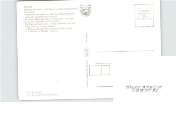 Praha Prahy Prague Nationale Gedenkstätte Grab des Unbekan – Bild 2