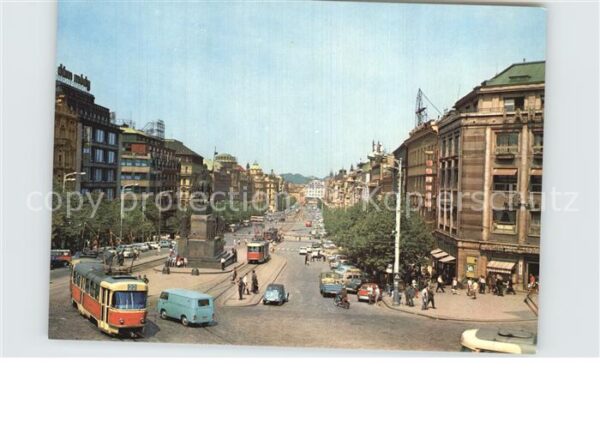 Praha Prahy Prague Vaclavske namesti Wenzelsplatz Denkmal