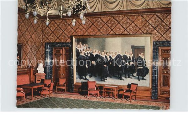 Hamburg Bürgermeisterzimmer im Rathaus Wandgemä