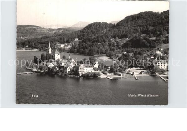 Maria Woerth Woerthersee Fliegeraufnahme
