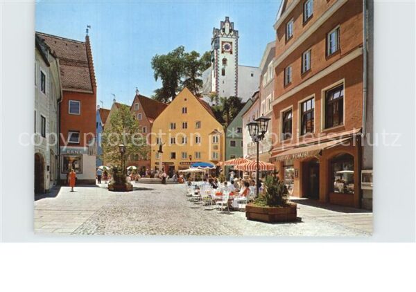 Fuessen Allgaeu Reichenstrasse Fussgängerzone Hohes Sch