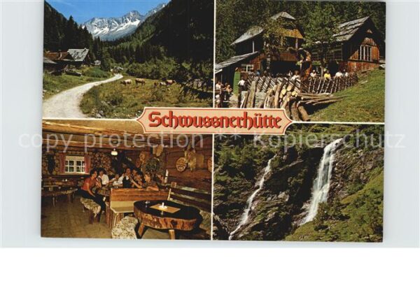 Mallnitz Kaernten Schwussnerhütte Seebachtal Throm Wasser