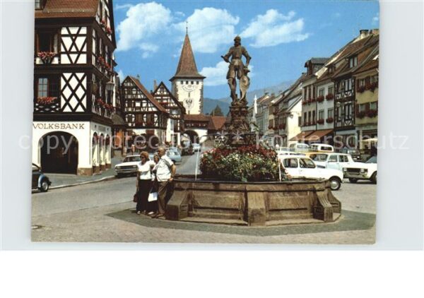 Gengenbach Marktplatz Brunnen