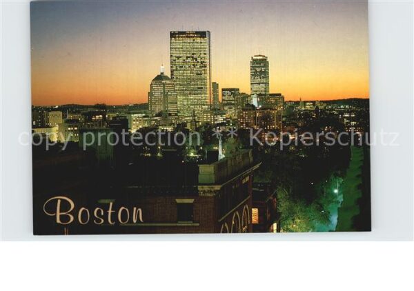 Boston Massachusetts Back Bay at twilight