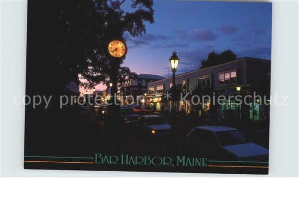 Bar Harbor at dusk