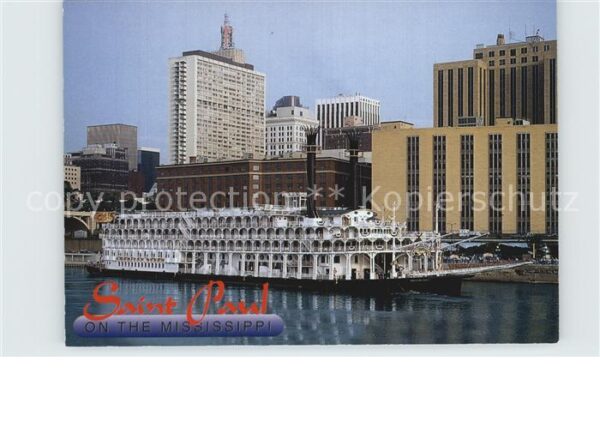Saint Paul Minnesota Riverboat American Queen on Mississippi