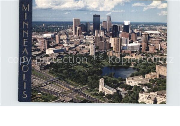 Minneapolis Minnesota Downtown aerial view