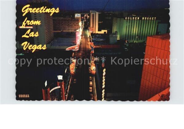 Las Vegas Nevada Night lights of Fremont Street