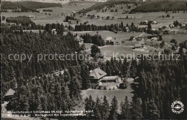 Schluchsee Wolfsgrund Jugendherberge Fliegeraufnah