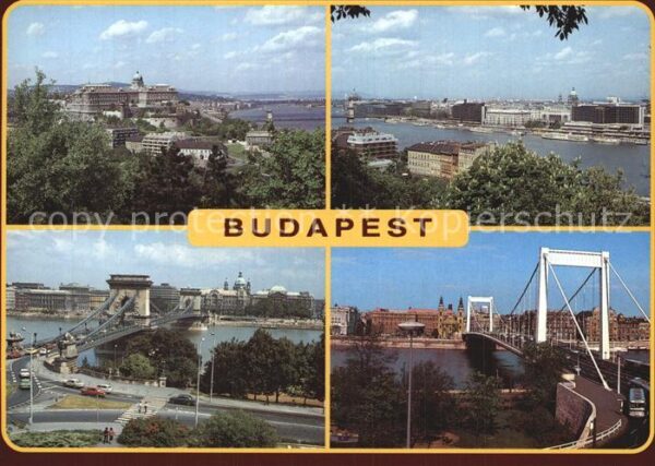 Budapest Gesamtansicht Brücken Schlossberg