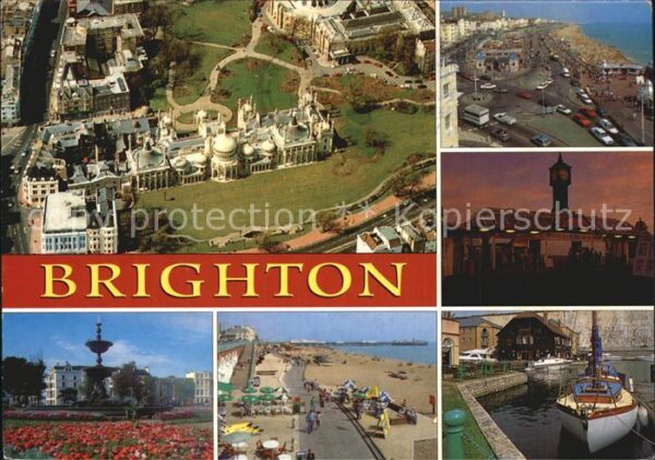 Brighton East Sussex Fliegeraufnahme Strand