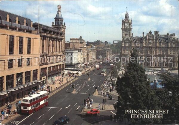Edingburgh Grossbritannien Princess Street