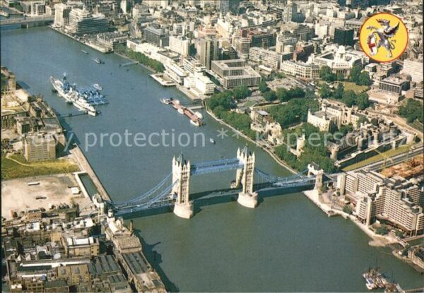 London Tower Bridge Fliegeraufnahme