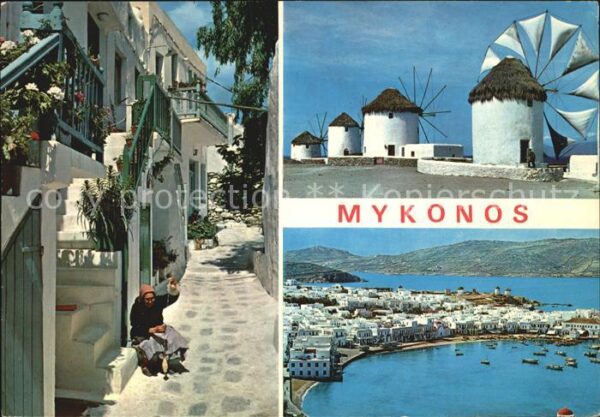 Mykonos Kykladeninsel Aegaeis Panorama