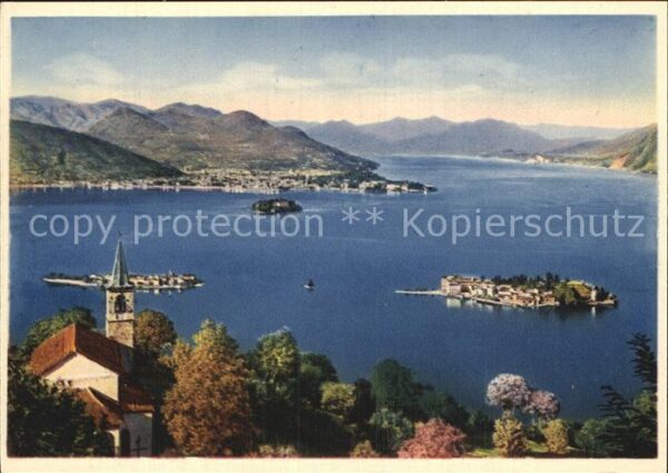 Isole Borromee Lago Maggiore Fliegeraufnahme