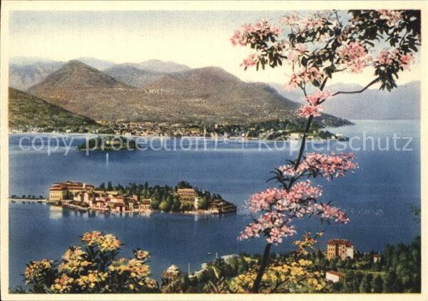 Isola Bella Lago Maggiore Fliegeraufnahme
