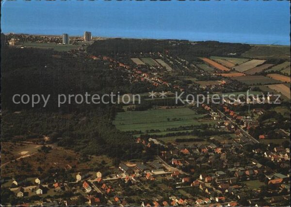 Cuxhaven Nordseebad Fliegeraufnahme mit Wernerwald