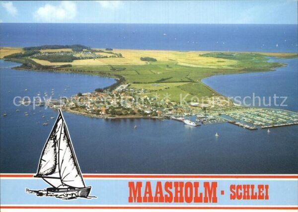 Maasholm Fliegeraufnahme Jacht- und Fischereihaf