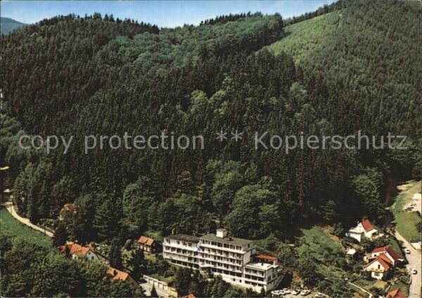 Bad Lauterberg Fliegeraufnahme Kneipp Sanatorium Dokto