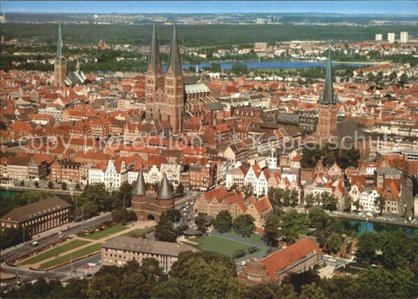 Luebeck Fliegeraufnahme