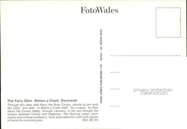Gwynedd Wales The Fairy Glen – Bild 2