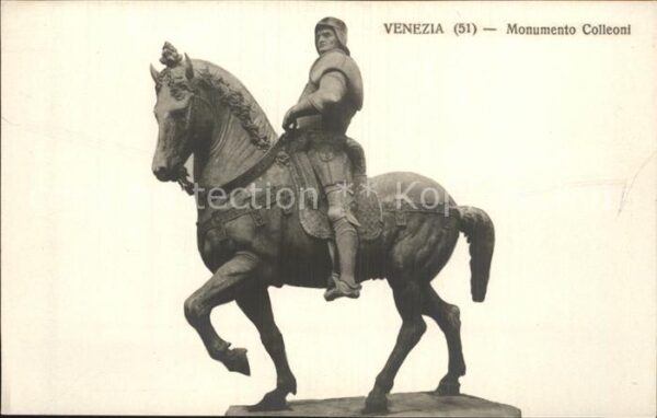 Venezia Venedig Monumento Colleoni Statua Reiterstandbi