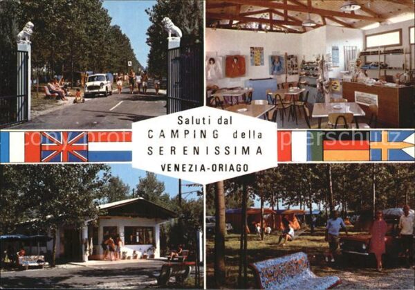 Oriago Venezia Venedig Camping della Serenissima Nationalflagg