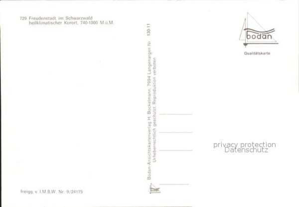 Freudenstadt Heilklimatischer Kurort Fliegeraufnahme – Bild 2